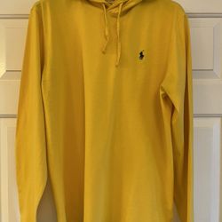 Mens sz L Polo Ralph Lauren Hooded Long Sleeve Shirt 