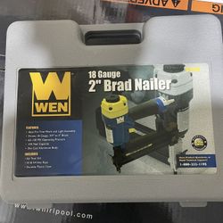 Wen Nail Gun 3/4-inch To 2-inch 18-gauge Brad Nailer Pneumatic