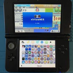 Nintendo Blue 3DS XL With Pokemon Bank, Pokemon DS, Stylus, 64 GB SD Card