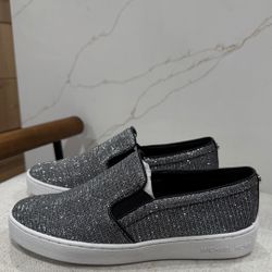 Michael Kors Silver Sneakers 6.5