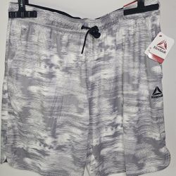Reebok Stark White Performance Core Shorts Mens 2XL 