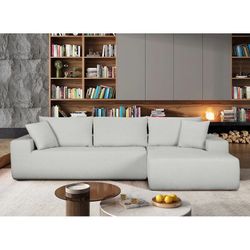 Lounge Style Frameless L-Shaped Sectional Sofa Couch