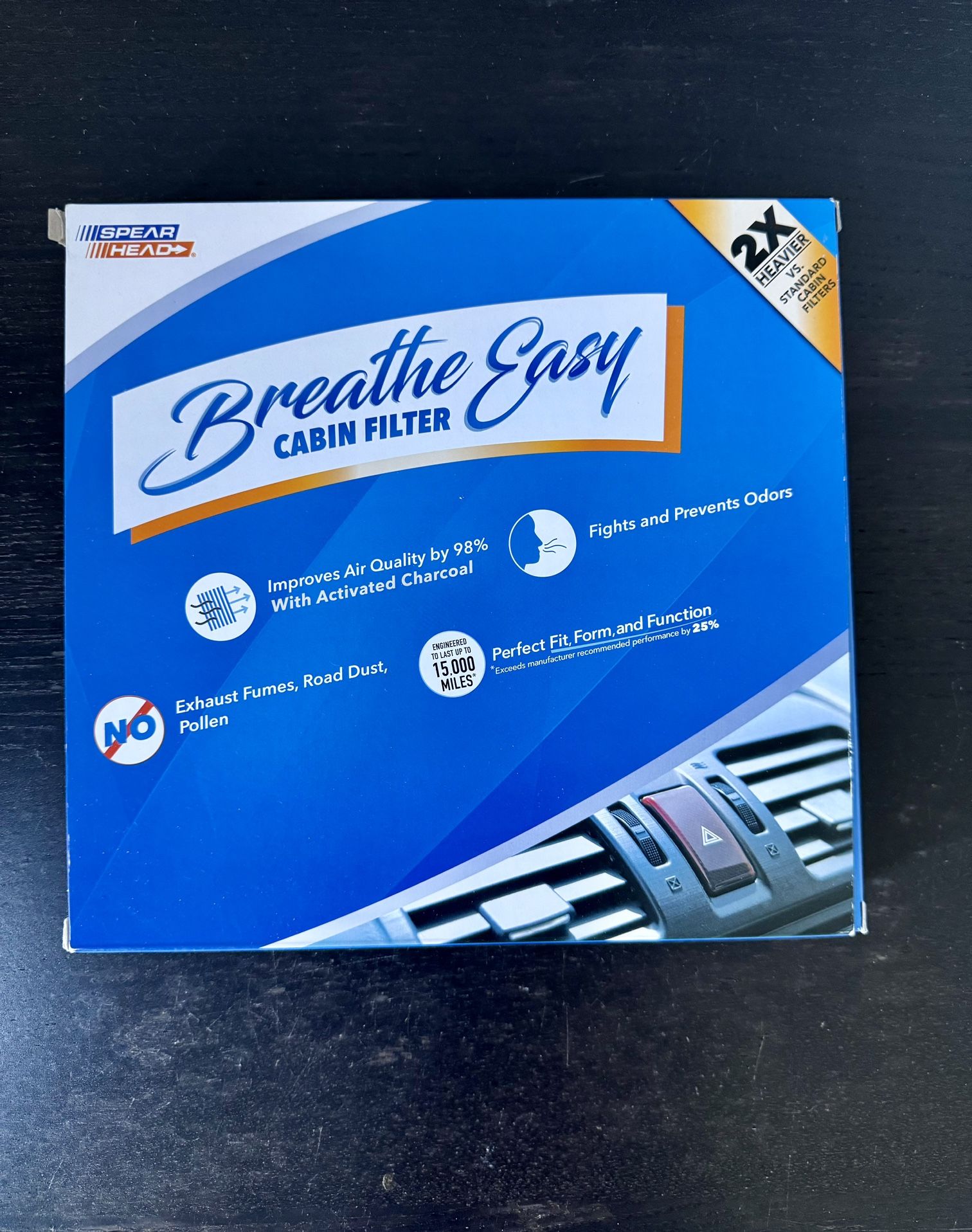 NEW Spearhead Odor Defense Breath Easy AC Cabin Filter. Fits Most 2009-2024 Acura/ Honda Like OEM. Up To 25% Longer Lasting W/ Activated Carbon BE-182