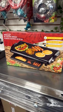 Estufa eléctrica / plancha eléctrica / electric griddle 20”