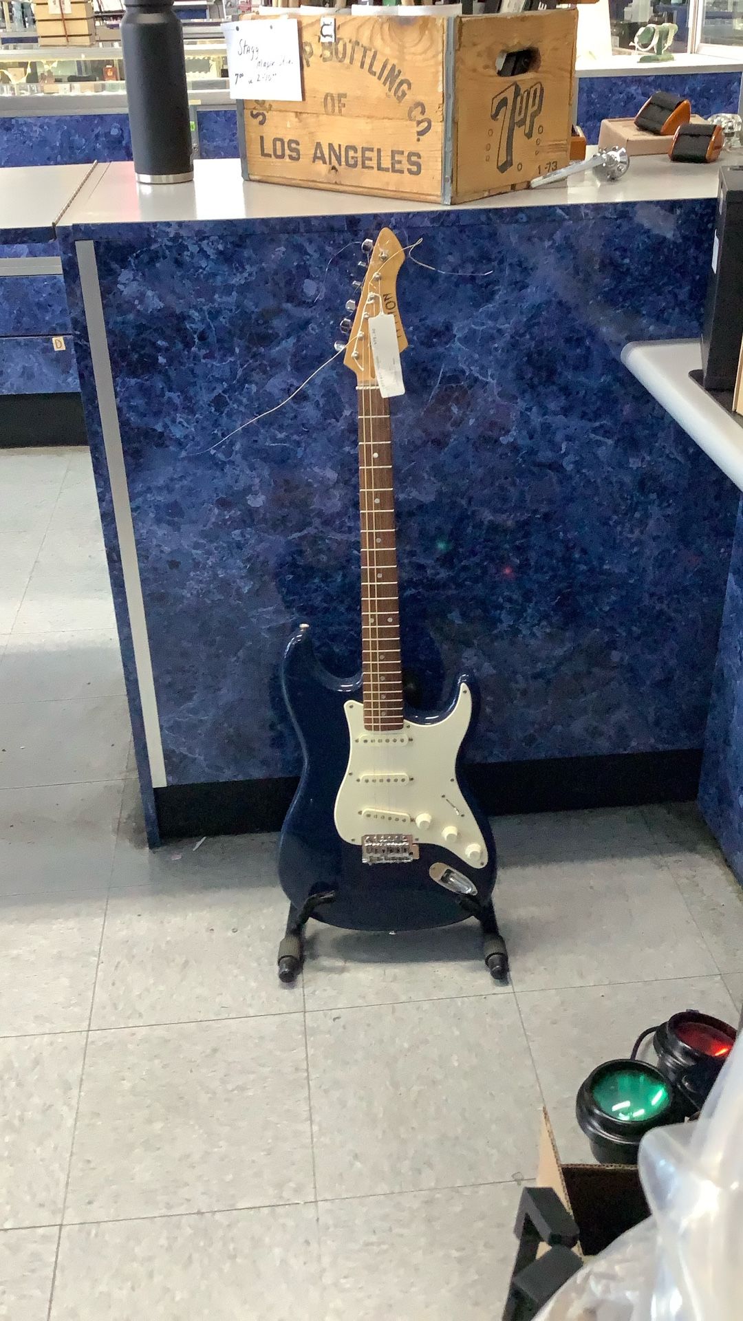 Python Blue Electric Guitar