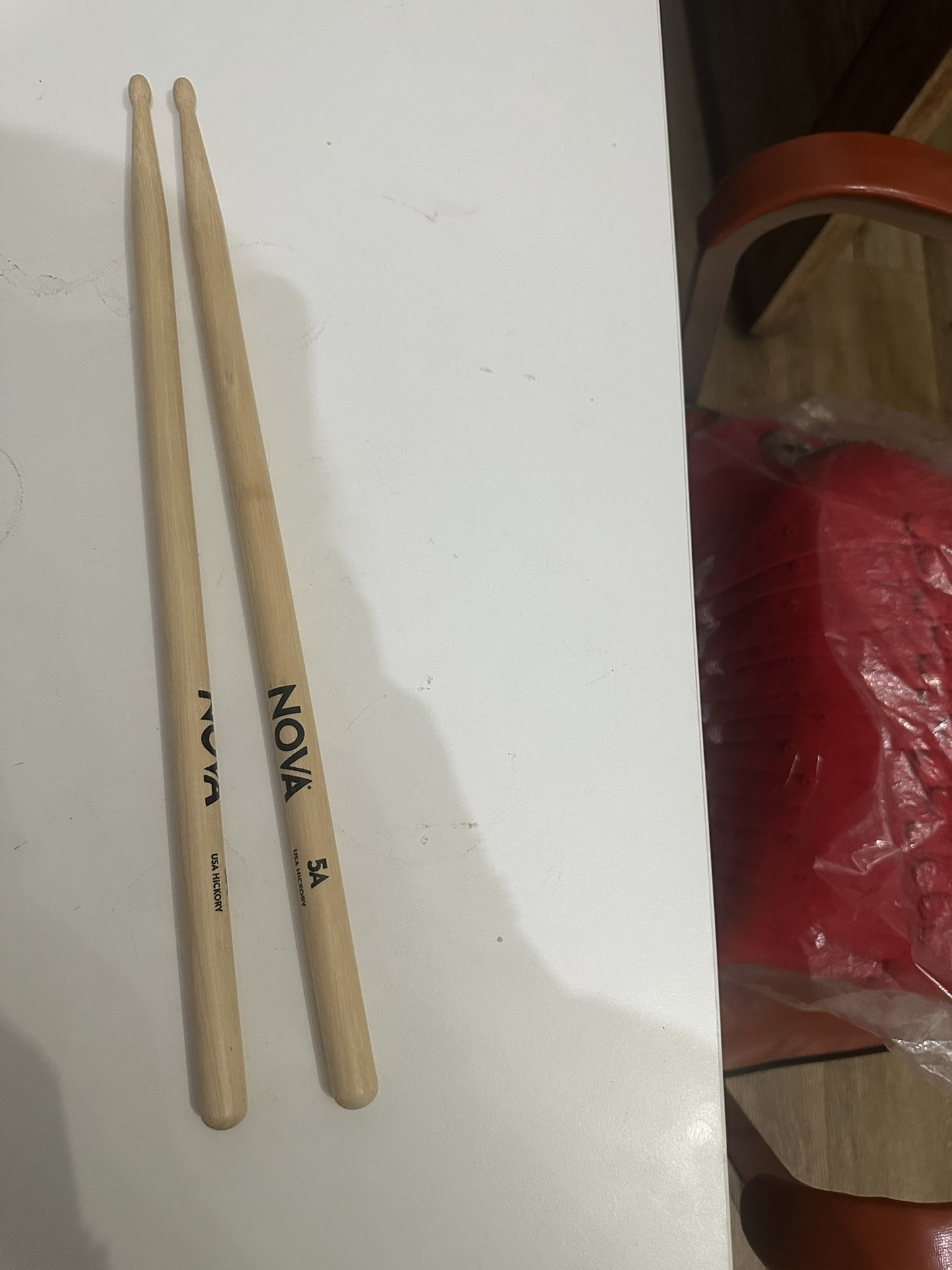 NOVA USA HICKORY DRUM STICKS - $10 New For The Pair
