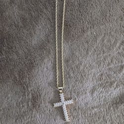Gold Chain And Cross