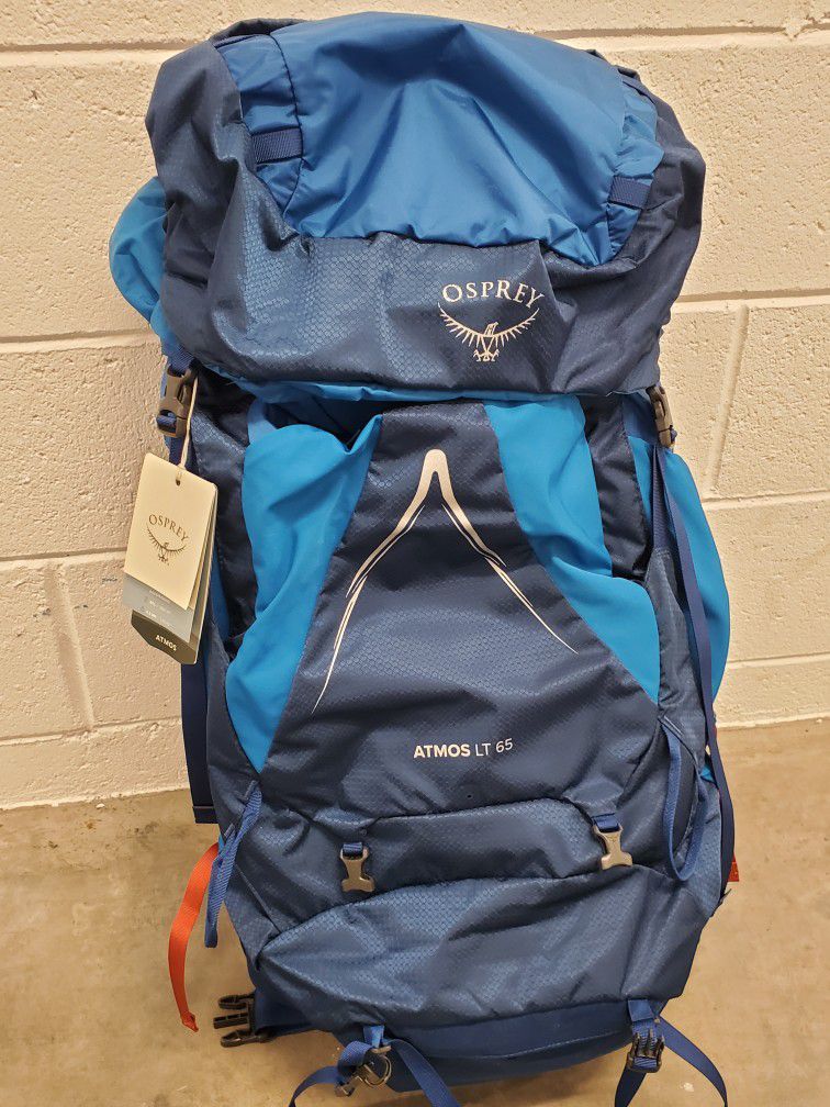 BRAND NEW $300 OSPREY ATMOS AG LT 65 BACKPACK HIKING BACKPACKING PACK TOP OF THE LINE
