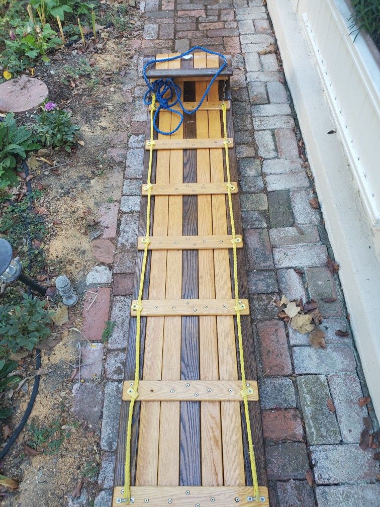 Vintage Adirondack Wood Toboggan
