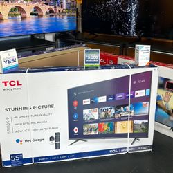 HD70 55” TCL Smart 4k LED Uhd Tv
