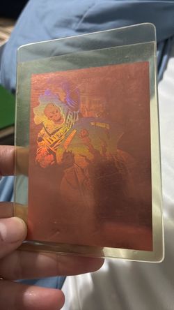 Holographic Trading Card in Sleeve
