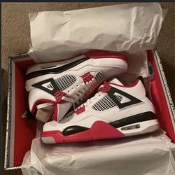 Fire Red Jordan 4 I Want To Ship Them In Cash App 