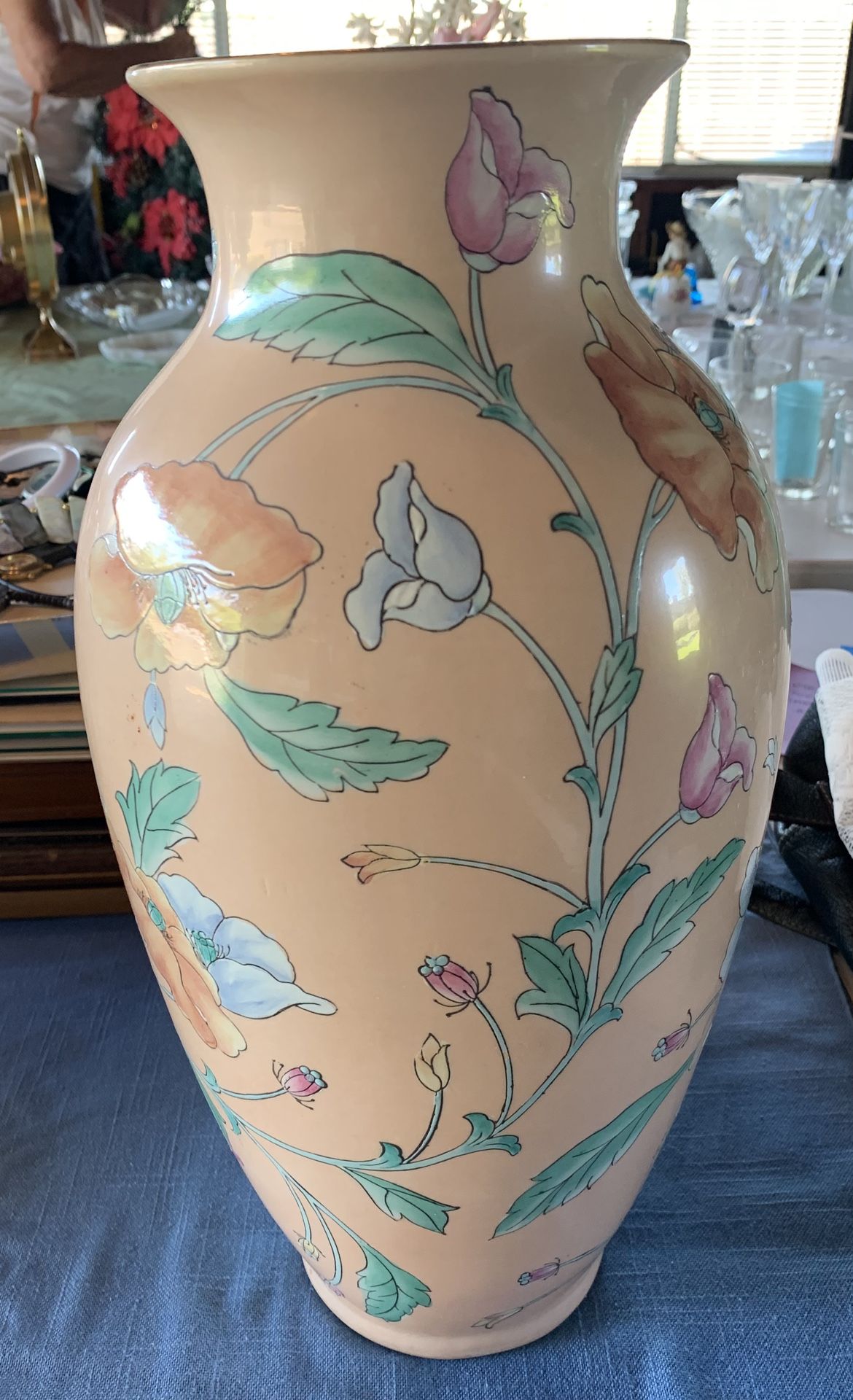 Floral vase - “Toyo” Hand Painted - No Chips