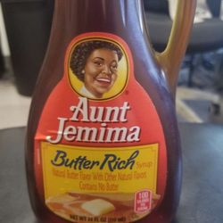 Collectors Original Unopened Aunt Jemima Butter Rich Syrup, 24 oz Bottle



