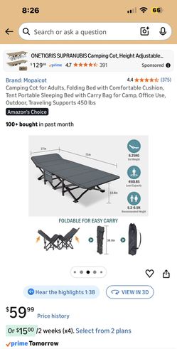 Folding Sleeping Cot