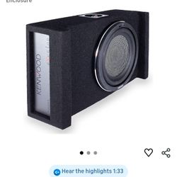 Kenwood P-XW1002B 10" Subwoofer with Sealed Down-Firing Enclosure