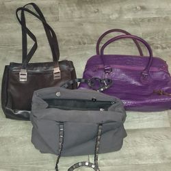 Bundle Of 3 High End Used Purses Still In Decent Shape