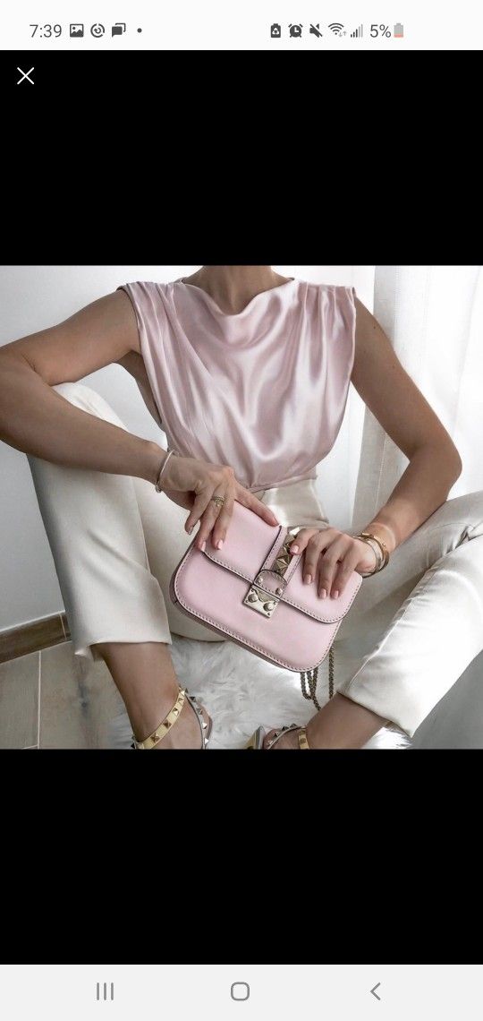 Zara XS Blush Pink Draped Bodysuit