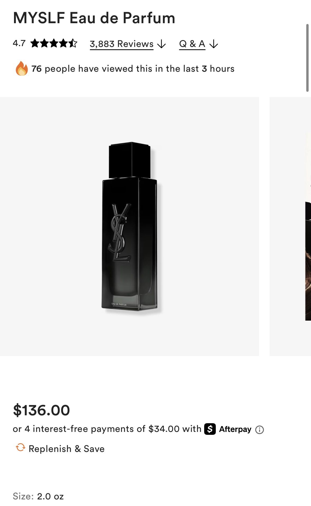 2 oz - YSL MYSELF EdP