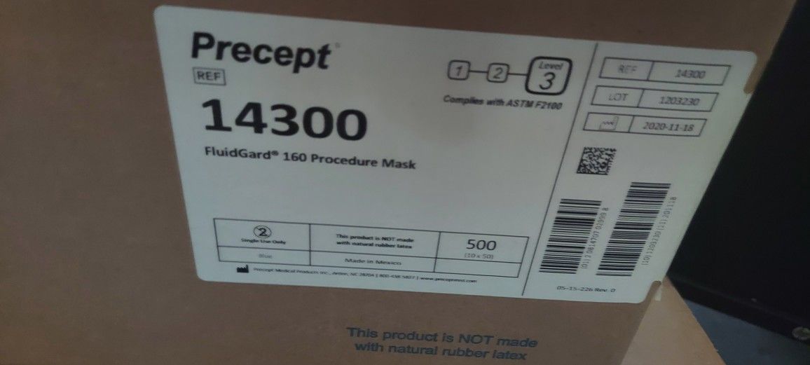 Precept Level 3 Face Mask Box Of 500