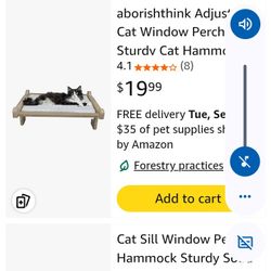 Adjustable Cat Window Perch