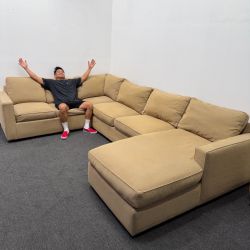 Room & Board York Sectional Couch - Tatum Mustard Beige - 9k retail - Can Deliver