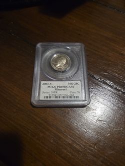 2003-s MO 25C PCGS PR69DCAM Missouri 