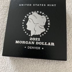 2021 Morgan Silver Dollar Denver w/ COA BU 