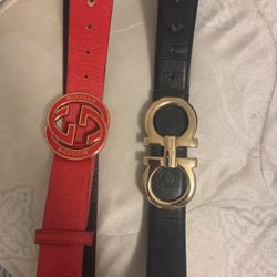 Gucci Belt & Black Ferogamo