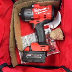 Milwaukee M18 1/2 Inch Impact With Battery 
