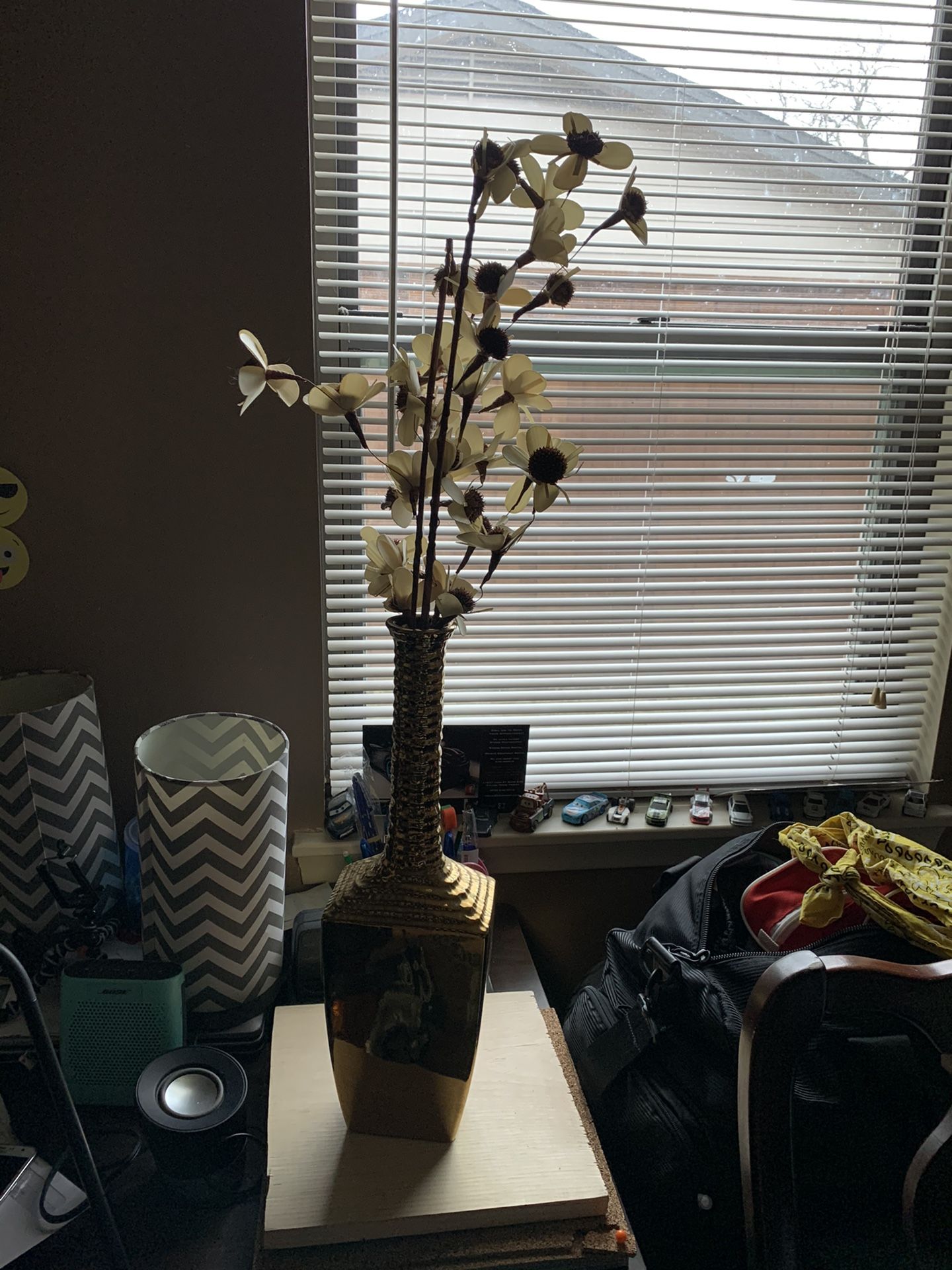 Gold Flower Vase