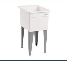 Freestanding Utility tub with Drain