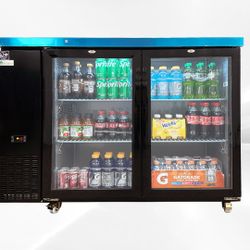 NSF 48 ins Beer Black Glass Door Back Bar Cooler case CBB48H

