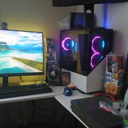 Computer Monitor And Keyboard