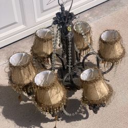 Chandelier Farmhouse Lamp Vintage Shabby Chic Style Must Sell!!
