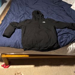 North Face Jacket Black Worn Once