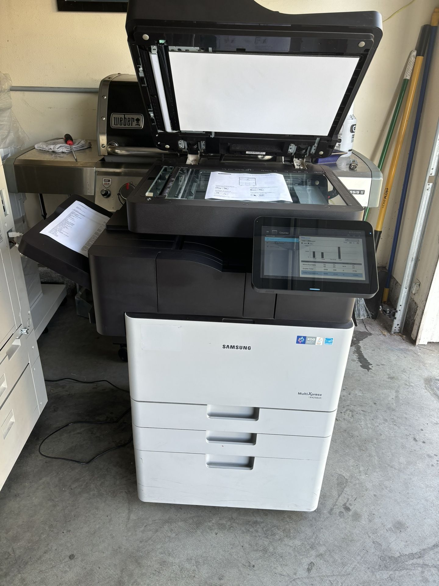 Samsung MultiXpress K4250LX Monochrome Copier/print/scan/funisher With Stapler
