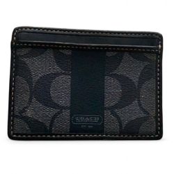 Coach Navy Blue Card Holder