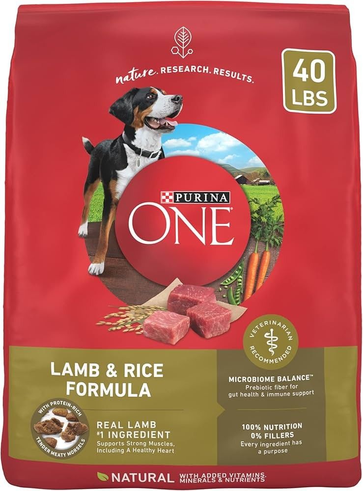 Purina One Lamb And Brown Rice 40lb Red Bag