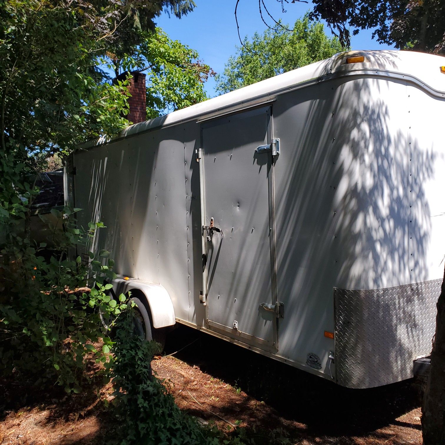 7' x 16' Haulmark tandem enclosed cargo trailer