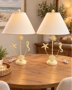 Coastal Nautical Table Lamps Set of 2