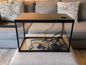 Glass Aquarium w/ Lighted Hood + Accessories – AS IS 🐠