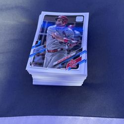 Stack Of Topps 2021 Baseball Rookies 