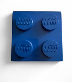 Blue Lego Brick Storage Container
