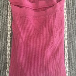 Old Navy Women’s XS Pink Waffle Knit Long Sleeve Thermal Shirt