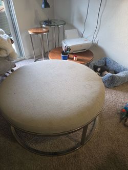 Ottoman and table set