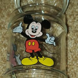 Mickey Mouse And Minnie Mouse Candy Jar With Lid