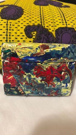 Frolic Forest and Lake (painted gum box)