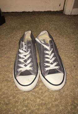 Grey converse size 8 women's