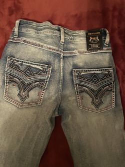 Ace Of Diamond Design On Back Jeans